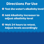 In The Swim Alkalinity Increaser for Swimming Pools - Raises Alkalinity and Balances pH Levels in Your Swimming Pool Water - 100% Sodium Bicarbonate - 50 Pounds