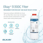 Elkay Genuine WaterSentry 51300C Lead + Microplastics NSF/ANSI Certified Filter (Single)(Bottle Fillers)