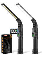 Ruboliy 2Pack Magnetic Rechargeable LED Work Light/Flashlight for Mechanics