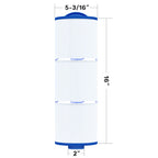 Cryspool® 05043 Filter Compatible with 20690 Marquis Hot Tub Filter, 5CH-512, 50 Sq. Ft Spa Filter Cartridge, 2 Pack