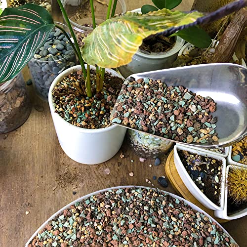 18lb Mix Horticultural Lava Rock Pebbles Pumice Potting Soil Amendment Succulent Cactus Bonsai Gritty Rock Decorative Gravel Plant Drainage Volcanic Rock for Aquarium Fairy Gardening Top Dressing