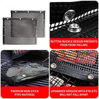 AOOCAN Mesh Grill Bags 13.1 x 10.6 Inch Set of 2-100% Non-Stick Heavy Duty Barbecue Grill Bags, Reusable and Convenient to Clean, Works on Charcoal Grill Outdoor Gas Charcoal Roast - Extended Warranty