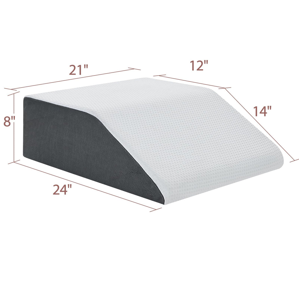 Touchutopia Leg Elevated Pillow, High-Density Leg Pillow Rest Elevating Foam Wedge, Supportive Foam Leg Wedge Pillow - Relieves and Recovers Foot and Ankle Injury, Leg Pain, Improves Blood Circulation