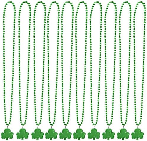 Max Fun 188Pcs St Patricks Day Accessories Party Favors Set Decorations Kids Saint Patricks Day Irish Decor, Green Beads Shamrock for Parades Supplies