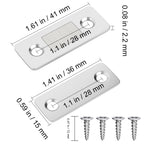 Cabinet Magnetic Catch 4 Pack Ultra Thin Cabinet Door Magnetic Catch for Drawer Magnets Adhesive Cabinet Latch Magnetic Closures for Kitchen Closet Door Closing Magnetic Door Catch Closer