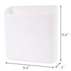 MONJITA Lint Bin for Laundry Room, Magnetic Lint Trash Can for Dryer, Modern Lint Holder, Lint Box for Laundry Room Organization, Wall Mounted Trash Can for Laundry Decor (White)