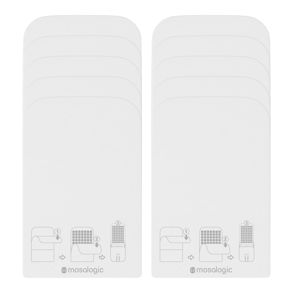 Mosalogic Indoor Fly Trap Refill Glue Cards, Double Sided Sticky Cards Replacement for UVLA1001 Fly Insect Trap - 10Pack