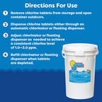 In The Swim 3 inch 5-in-1 Super Multi-Tabs – Swimming Pool Sanitizer – Chlorine - Algaecide - Stabilizer - Clarifier - 24 Pounds