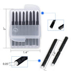 (8Packs) Hearing Aid Wax Guard Filters (64 Units) Replacement Wax Cerumen Stop Wax Traps for Phonak, Widex, Unitron and Resound - 5 Pieces Hearing Aid Cleaning Kit Accessories with Carry Case