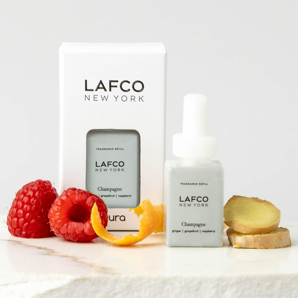 LAFCO New York Pura Smart Device Refill, Champagne - Vial Delivers Up to 2 Weeks of Fragrance Life - Made in The USA