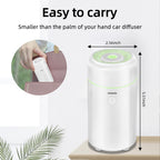SEEDSEEL 100ML Car Diffuser Humidifier, Cool Mist Air Essential Oil Diffuser with 7-LED Color Changing, Suitable for Car