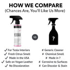 Tesla Seat Cleaner & Stain Remover, Interior Cleaner for Black & White Vegan Leather, Interior Cleaning Products | Tesla Model Y Juniper Accessories 2026, Tesla Model 3 Accessories, S, X, Cybertruck