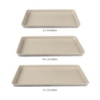Martha Stewart Gallen 3-Piece Cookie Sheet Set – 13", 15", 17" Baking Pans, Ceramic Nonstick, PFA-Free, Carbon Steel – Oven Safe to 450°F, Warp-Resistant, Easy to Clean - Taupe