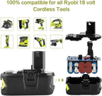 [2 Pack] 18V 6000mAh 18V RB18L50 Replacement Battery for P102 Ryobi Lithium Ion P103, P104, P105, P107, P108, P109 P122 Cordless Power Tools