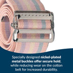 TIDI Posey Gait Belt, Pastel, Long, 74” – Walking Belt & Gait Belt – Quantity: 1 – Medical Supplies for Nurses, Physical Therapy & Home Care (6531L)