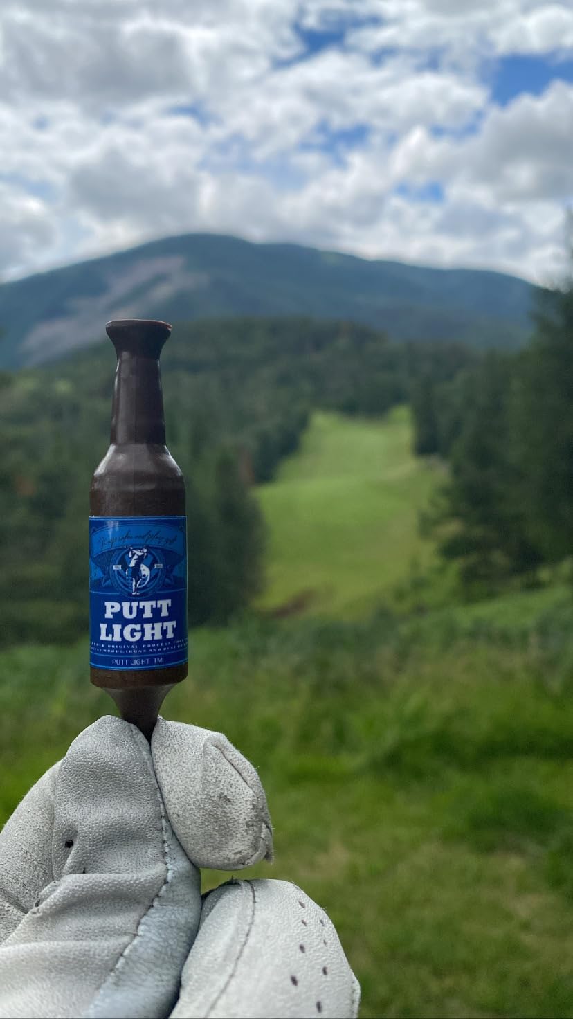 Putt Light Tees Beer Bottle Golf Tees (Variety Pack) - Virtually Unbreakable Golf Tees - Recylable Plastic Golf Tees - Perfect for Christmas or Birthday Gifts - 3-1/4 Inch Tall