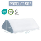 Foamalusion Knee Wedge Pillow Bed Wedge Pillow for Sleeping, Wedge Pillows for After Surgery Leg Pillow for Knee Pain Relief, Back Pain, Sciatica, Hip Support