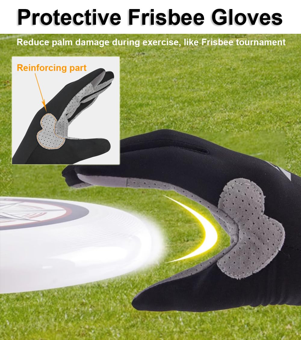 Full Finger UV Protection Gloves - Women & Men's Thin Fishing, Hiking, Cycling, Driving, Gym Gloves (Grey, Large)