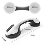 Grab Bars for Shower Heavy-Duty (2Pack)12-Inch ADA Compliant 350lbs Shower Grab Bars for Seniors Shower Handles for Elderly Suction Handicap Safety Handrail for Bathroom Bathtubs Showers Toilet