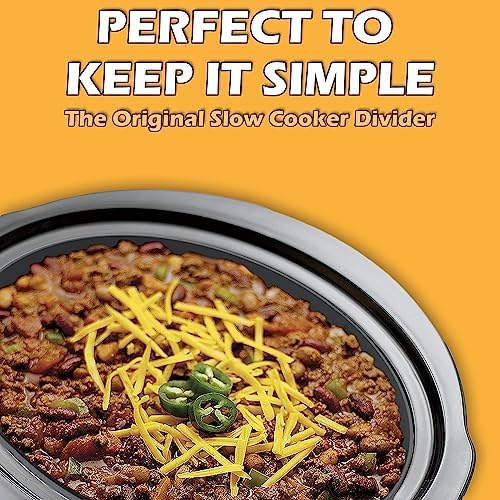 4QT Oval Silicone Slow Cooker Liner Compatible With Crock Pot & Hamilton Beach Crockpot Liners, Reusable, Dishwasher Safe Suitable For Most 4 Quart Crockpot Divider Insert Accessories.