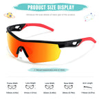 Kids Sunglasses Youth Baseball Sunglasses for Boys Girls 3-12 Polarized Softball Cycling Sports Goggles UV Protection