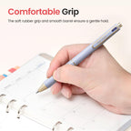 Gel Pens, 6 Pcs Quick Dry Black Gel Ink Pens, 0.5mm Fine Point Smooth Writing Pens for Journaling and Note Taking, Cute Aesthetic Pens for Women & Men-Pastel