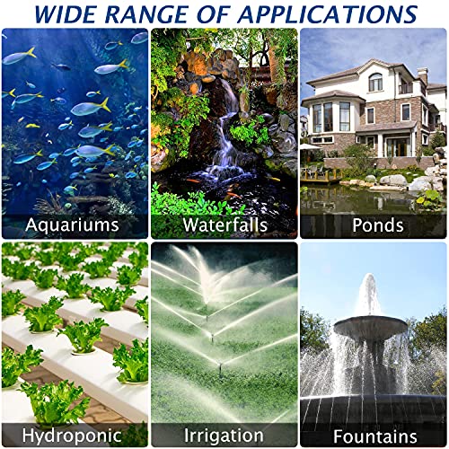 WaterRebirth (3200GPH-175W,UL listed) High Flow Submersible Water Pump - Pond Pump - Submersible Pump - Water Fountain Pump - Aquarium Pump, PS-3200