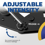 haisstronica Crimping Tool For Heat Shrink Connectors-AWG 26-10 Ratchet Wire Terminal Crimper-Ratcheting Crimper Tools-Available For Insulated Nylon Connectors and Electrical Wire Connectors HS-8327