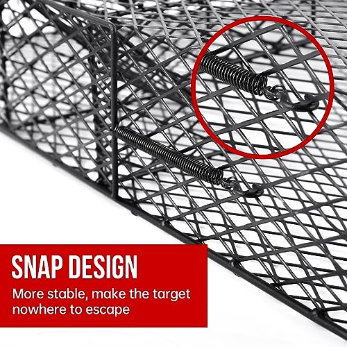 AMVOG Squirrel Trap (No Bottom Tray) - Ideal for Chipmunks and Squirrels, Metal Construction, Holds up to 25 Squirrels, 1 Trap