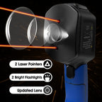AIOMEST AI-1580 Touchless Pyrometer, Industrial High Temperature Infrared(IR) Thermometer Gun Measures Surface Temp from -58~2876℉, Dual Laser, Adjustable Emissivity (NOT for Human Temp)