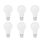 Amazon Basics A19 LED Light Bulb, 60 Watt Equivalent, Energy Efficient 12W, E26 Standard Base, Soft White 2700K, Dimmable, 10,000 Hour Lifetime , 6-Pack