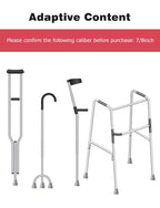 Crutch Tips, 6-Pack 7/8 Inch Crutch Feet Cap Upgrade Heavy Duty Rubber Accessories Replacement Rubber Cane Tips（6Pcs）