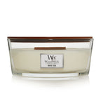 Yankee Candle WoodWick Ellipse Scented Candle, White Teak, 16oz | Up to 50 Hours Burn Time, Christmas | Holiday Candle