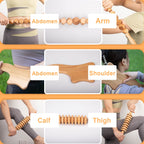 TUOSTPY 5PCS Maderoterapia Kit Wood Therapy Massage Tools for Body Shaping, Lymphatic Drainage Tool for Body Shaping Anti-Cellulite Muscle Release