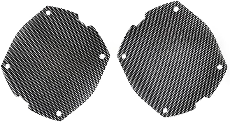 Replacement Front Mesh Speaker Grill Cover Panels Fits for 1996-2013 Harley Davidson Touring, Electra Glide, Street Glide, Ultra Limited And Tri Glides Models (Black)