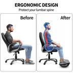 Foot Rest for Under Desk at Work - Ergonomic Foot Stools for Under Office Desk - Rocking Footrest with Roller Massager - Leg Rest for Chair, Computer Gaming -13" L x 9.6" W x 5" H