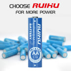 RUIHU AA Batteries 48 Pack Lithium Iron Double A Batteries 1.5V 3000mAh Longer Lasting AA Lithium Batteries for Blink Camera, Blink Battery Replacement Non-Rechargeable(Lithium AA-48 Count)