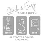 Quick Shine Multi Surface Floor Finish 64oz, 2Pk | Cleaner & Polish to use on Hardwood, Laminate, Luxury Vinyl Plank LVT, Tile & Stone | Safer Choice w/Clean Shine Technology | Shine-Protect-Refresh