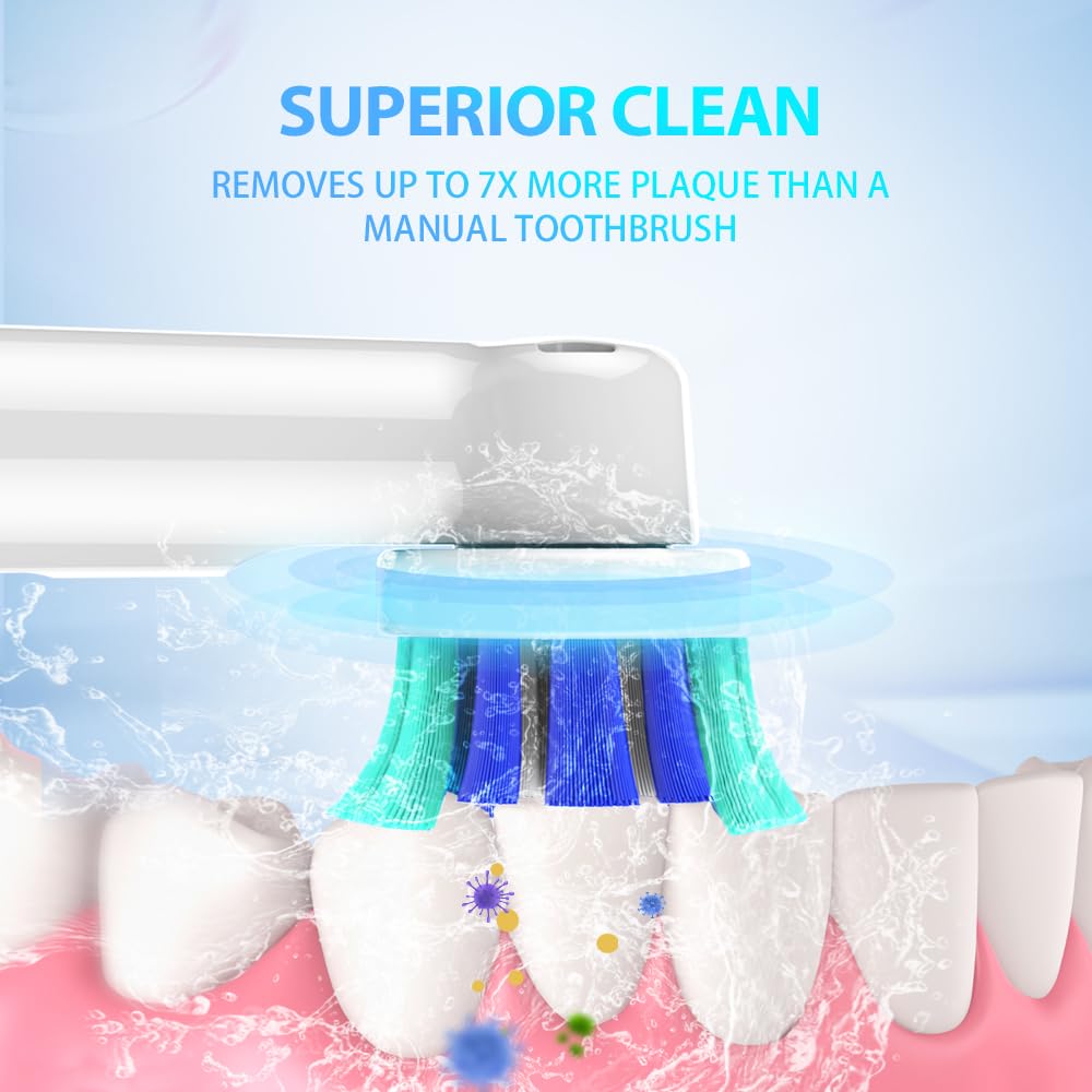 Replacement Toothbrush Heads for Oral B Braun(Individually Packaged),8 Pack Professional Electric Toothbrush Heads Compatible with Oral B 7000/Pro 1000/9600/ 5000/3000/8000 (8 Count)