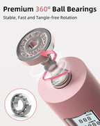 Cordless Jump Rope with Counter - Ropeless Jump Rope 2 In 1 with Large Cordless Ball-Weighted for Women with LCD Display (Pink)