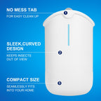 Husaco Flying Insect Trap, Compatible with M364 Refill, 2 Plug-in Base + 2 Cartridge