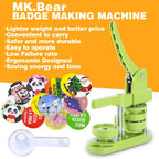 MK.Bear Button Maker Machine 58mm (2.25 in) Installation-Free, DIY Button Pin Maker Machine, Badge Punch Press with Free 100pcs Badge Supplies & Pictures & Circle Cutter & Magic Book