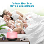 YIKUBEE Diffuser, 500ml Essential Oil Diffuser, Oil Diffuser with Remote Control, Aromatherapy Humidifier, Diffusers for Home, Diffusers for Essential Oils Large Room