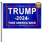 ERT Donald Trump 2024 Flag 3X5 Foot Take America Back Flag President Flags 3x5 ft with Brass Grommets MAGA