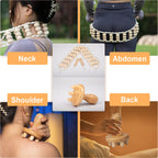 TUOSTPY 5PCS Maderoterapia Kit Wood Therapy Massage Tools for Body Shaping, Lymphatic Drainage Tool for Body Shaping Anti-Cellulite Muscle Release
