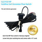BNRSZ 2026 Upgraded GLX-FLO-RP Pool Flow Switch Compatible with Hayward Goldline and Aquarite Salt Systems, Salt Cell Pool Flow Sensor, Metal Sensing Construction, 15 ft. Cable,