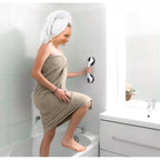 Grab Bars for Shower Heavy-Duty (2Pack)12-Inch ADA Compliant 350lbs Shower Grab Bars for Seniors Shower Handles for Elderly Suction Handicap Safety Handrail for Bathroom Bathtubs Showers Toilet