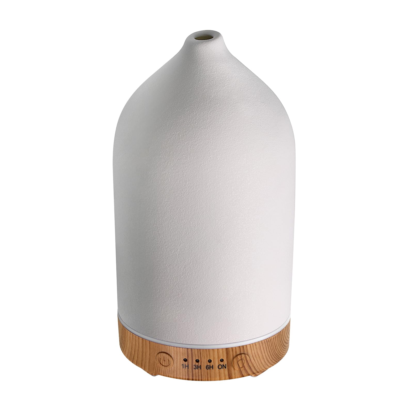 Gooamp 200ML Ceramic Diffuser,Aromatherapy Diffuser,Essential Oil Diffuser with 7 Color Lights Auto Shut Off for Home Office Room,Wood (1/3/6/ON hrs Working time)