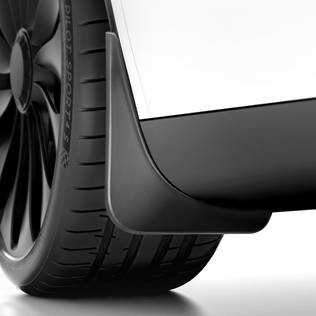 REEVAA Tesla Model Y Accessories - Mud Flaps [Protect Paint, No Drilling Required] All-Weather Splash Guard Body Kits for Model Y 2019-2024, Black (Set of 4)