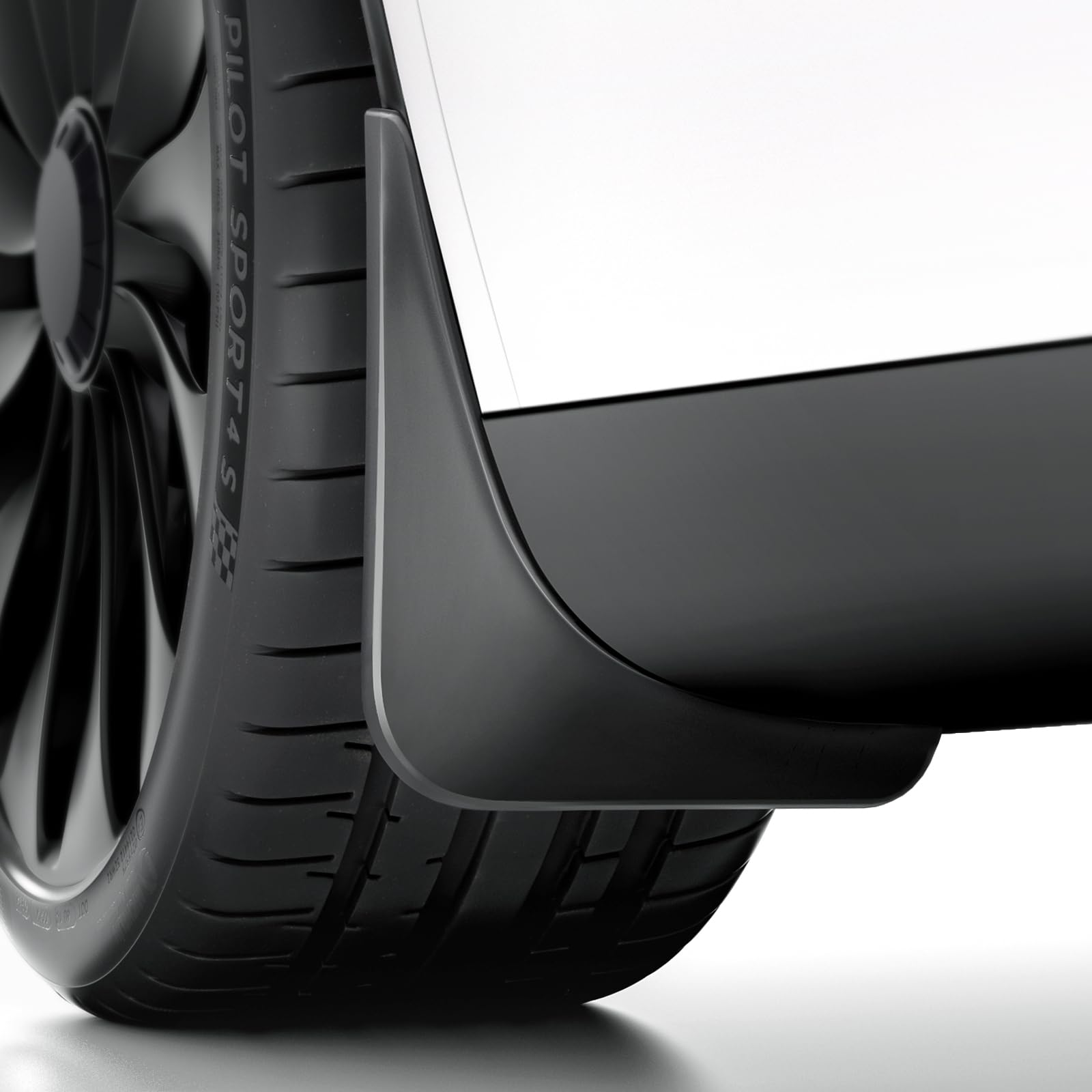 REEVAA Tesla Model Y Accessories - Mud Flaps [Protect Paint, No Drilling Required] All-Weather Splash Guard Body Kits for Model Y 2019-2024, Black (Set of 4)